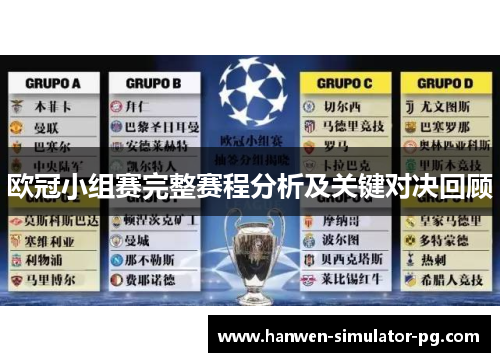 欧冠小组赛完整赛程分析及关键对决回顾 欧冠小组赛完整赛程分析及关键对决回顾