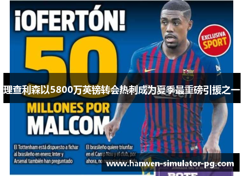 理查利森以5800万英镑转会热刺成为夏季最重磅引援之一